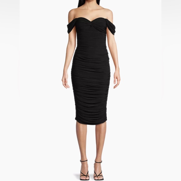NWT Norma Kamali Black Dress - Picture 5 of 6